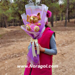 دسته گل عروسکی